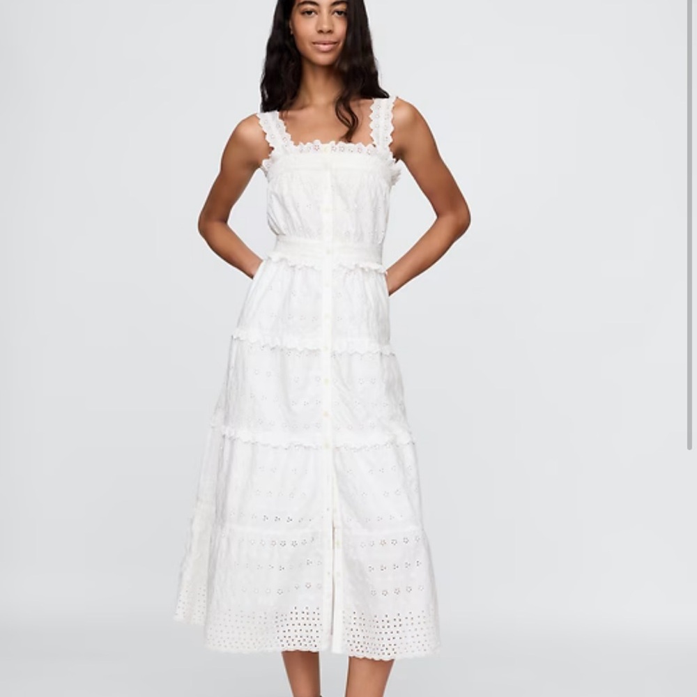 Gap x Doen White Eyelet Dress